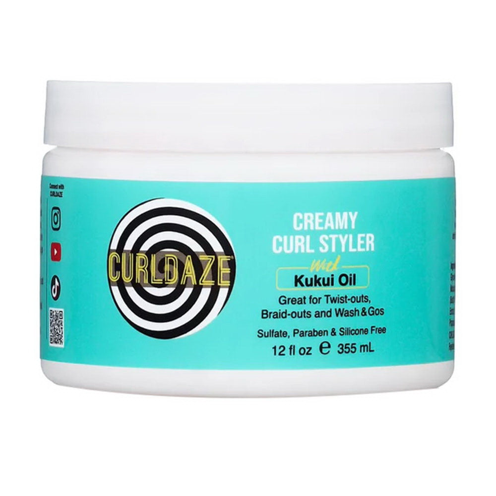 Curldaze Creamy Curl Styler with Kukui Oil, 12 Oz